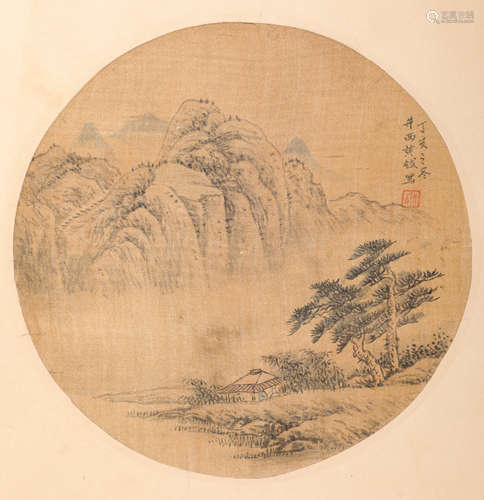 Ink Painting from HuangYue in Silk Edition from Qing清代水墨畫
黄鉞
絹本鏡心