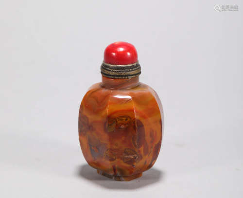 Agate Snuff Bottle from Qing清代瑪瑙鼻煙壺