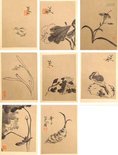 INK ON PAPER 'BIRDS' ALBUM, ATTRIBUTED TO BADA SHANREN