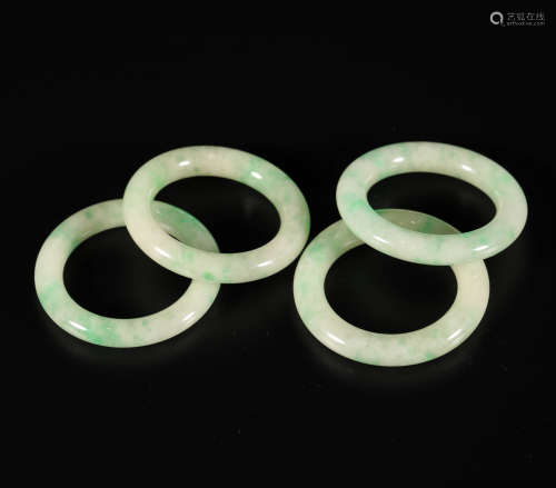 jadeite cassock loops from Qing清代翡翠袈裟环