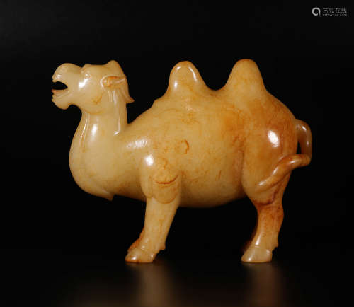 HeTian Jade Ornament in Camel form from Qing清代和田玉駱駝擺件