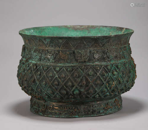 Bronze Drum Nail Grain Censer from Han漢代青銅鼓釘紋
香爐