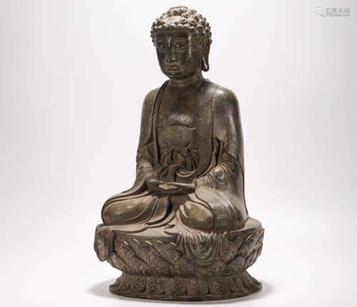 Copper Buddha Statue from Ming明代銅質釋迦摩尼坐像