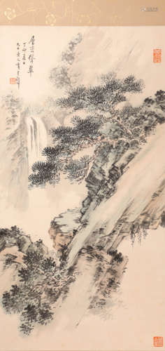 vertical ink painting by Yushan Wang from Qing清代水墨畫
王鐸山水畫
紙本立軸