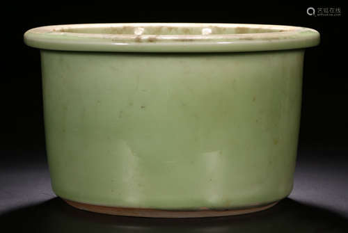 A GREEN GLAZE CENSER