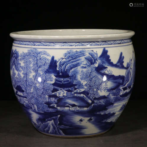 CHINESE BLUE & WHITE JAR