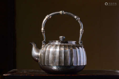 CHINESE SILVER POT