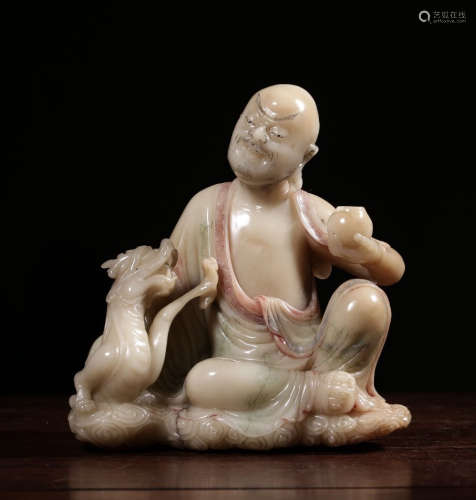 CHINESE SOAPSTONE BUDDHA ORNAMENT