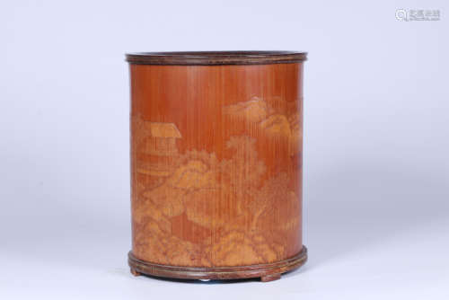 CHIENSE CARVED BAMBOO BRUSHPOT