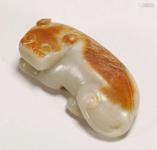 Ming Dynasty - Carved Jade Beast Ornament