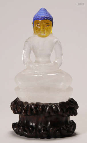Qing Dynasty - Crystal Buddha Statue