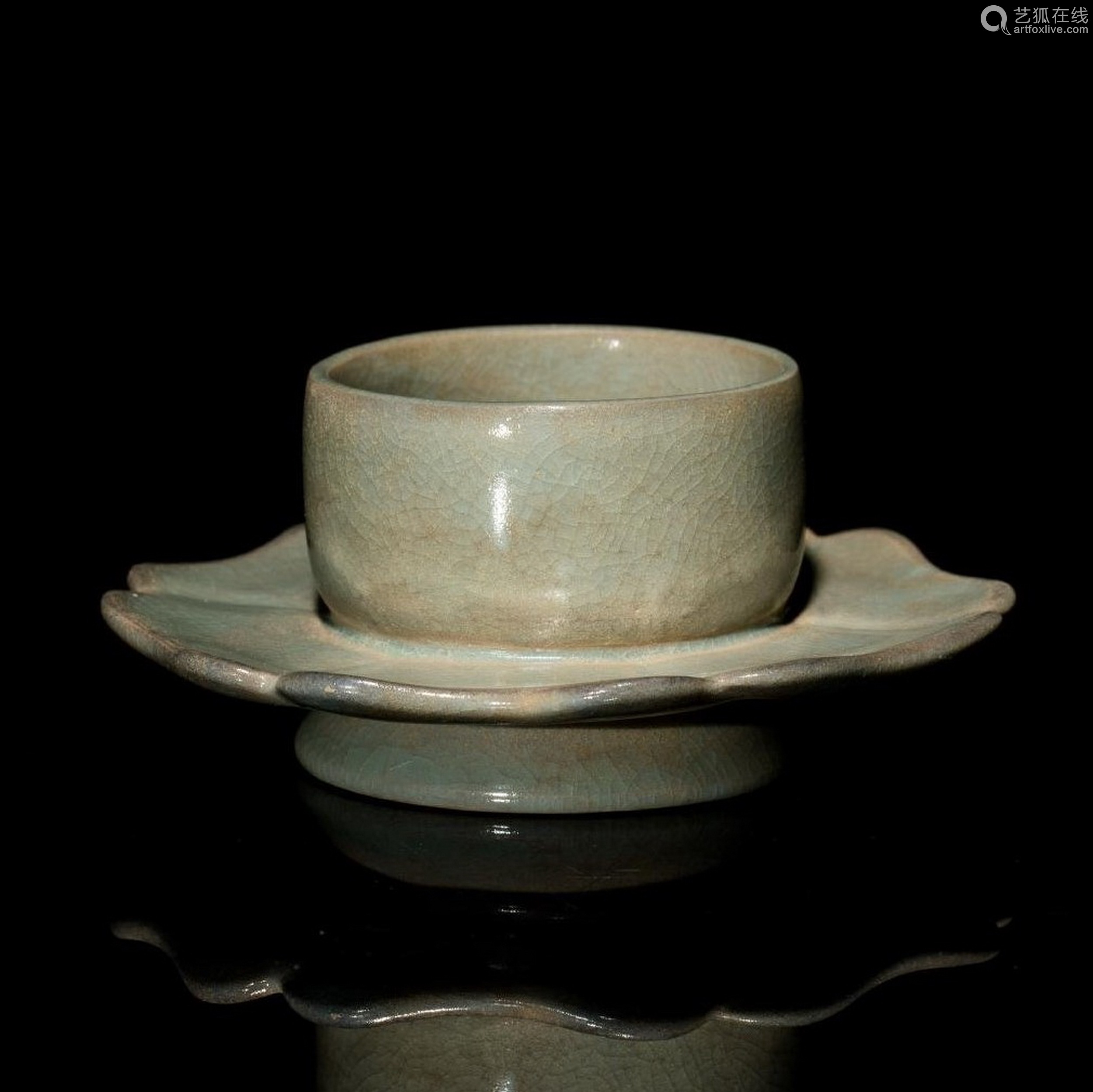 Ruyao Celadon Cylindrical Tea Bowl Deal Price Picture Ruyao Celadon Cylindrical Tea Bowl Deal Price Picture