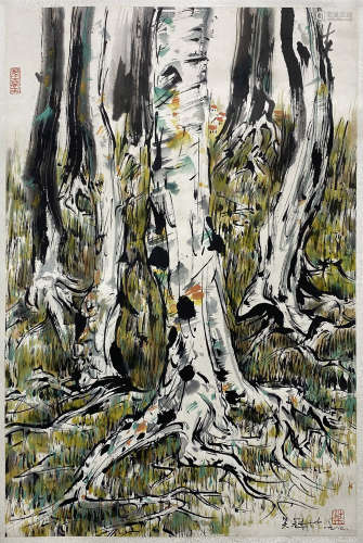 Wu Guanzhong - Scenery Painting