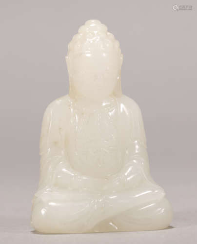 Qing Dynasty - Hetian Jade Buddhist Alter