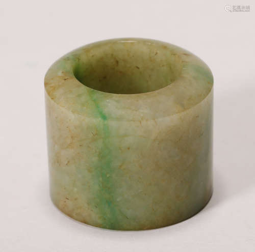 Qing Dynasty - Jadeite Thumb Ring