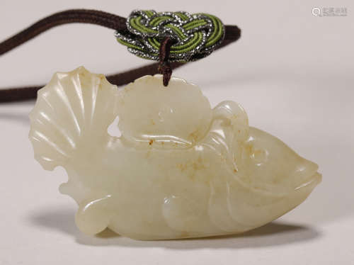 Yuan Dynasty - Hetian Jade Fish