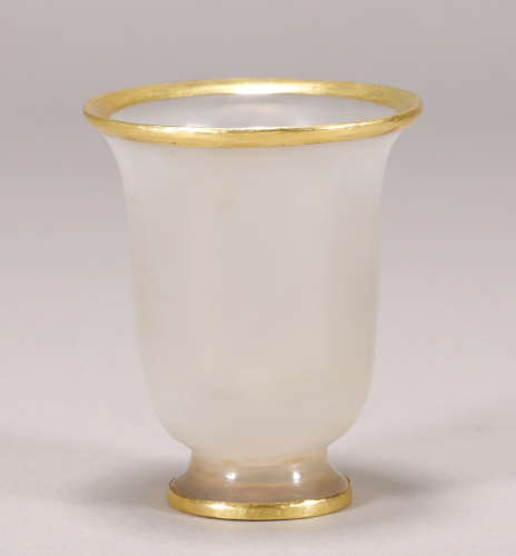 Liao Dynasty  - Agate Wrap Silver Gilt Cup