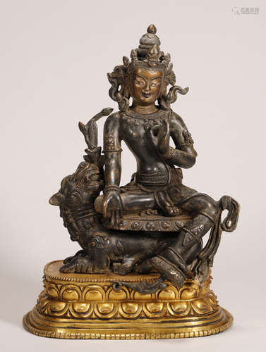 Qing Dynasty - Gilt Buddha Statue