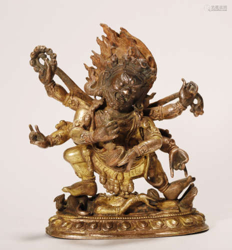 Qing Dynasty - Gilt Beast Statue