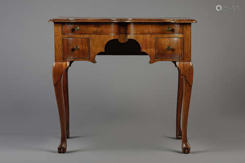 An English cherrywood ladies writing desk, 18th C.