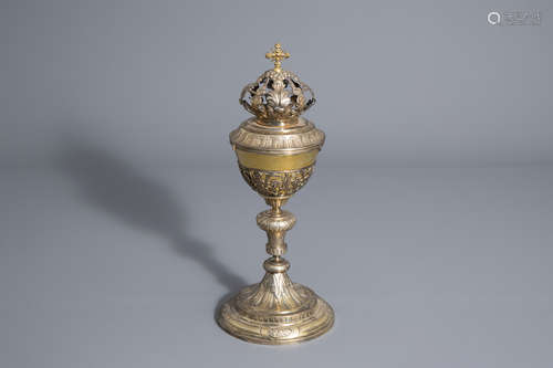 An exceptional gilt silver ciborium, Oudenaarde, maker's mark Anthoon van der Meersch (1736-1814), d