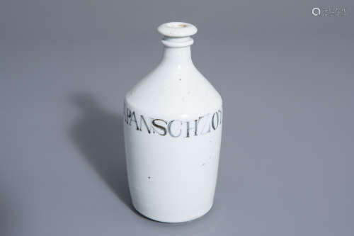 A Japanese blue and white Arita soy sauce bottle, Edo, first half of the 19th C.