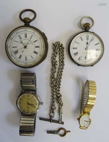 Gent's Tissot Seastar watch on expanding strap, a lady's Rotary wristwatch, a Centre Seconds