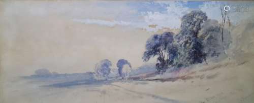 Thomas Charles Leeson Rowbottom Watercolour Pelham Wood, Isle of Wight, signed lower right, 18 x