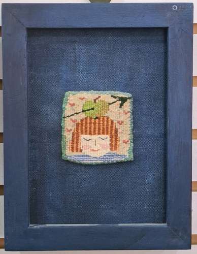 Kirsten Glasbrook Woolwork tapestry miniature 