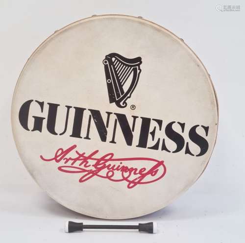 Walton's Irish 'Guinness' bodhran drum, 30cm diameter