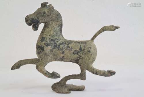 20th century bronze replica of 'The Flying Horse of Gansu on Swallow', the galloping horse