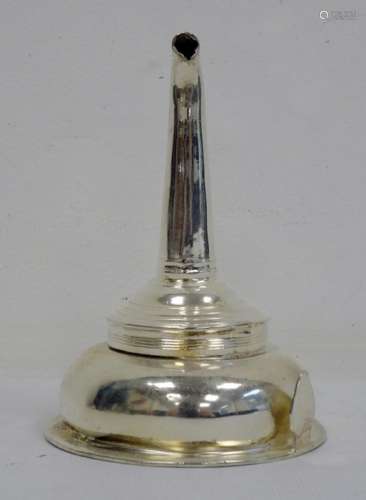 George III silver wine funnel, London 1802, makers Peter, Ann & William Bateman, 2.9oz