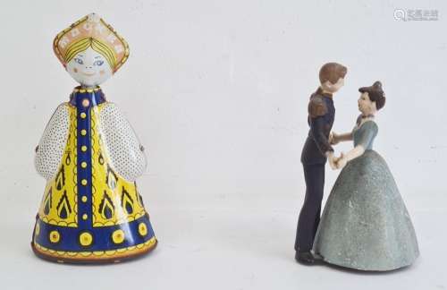 Russian tinplate clockwork doll and a clockwork toy of Cinderella (2)