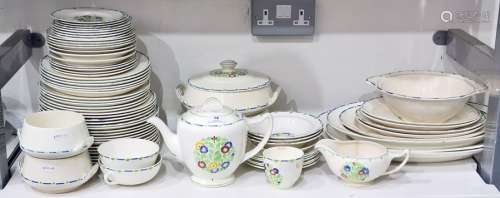 Heal's pottery dinner service 'Country Bunch' pattern, made by Geo Jones & Sons and painted M