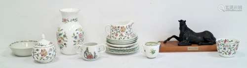 Wedgwood 'Peter Rabbit' cup, a 'Miss Tiggeywinkle' cup, birthday plate, a Minton 'Haddon Hall'