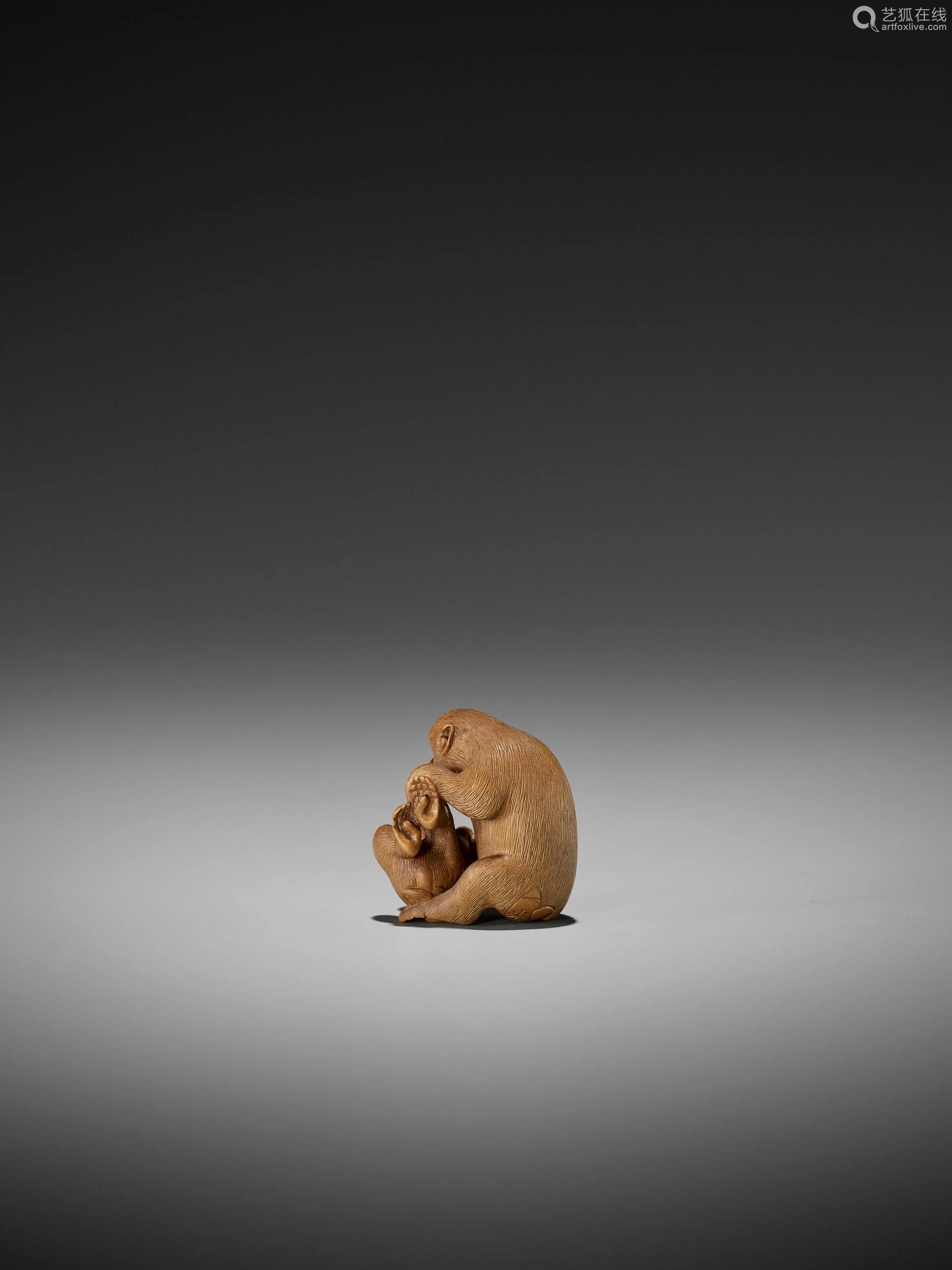 Ikko A Fine Wood Netsuke Of A Monkey Wit Deal Price Picture Ikko A Fine Wood Netsuke Of A Monkey Wit Deal Price Picture