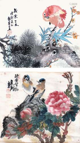 龔煒   花鳥兩幀