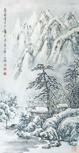 黃幻吾   雪景