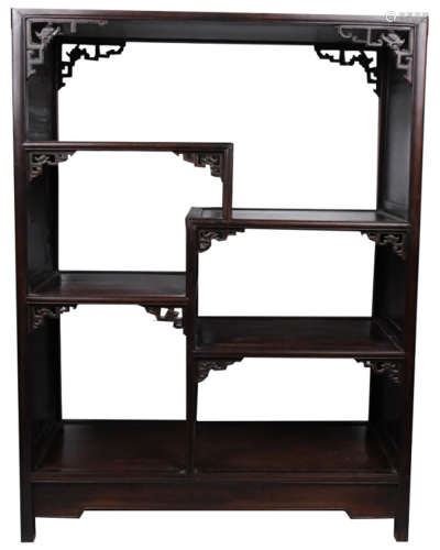 A SUANZHI DISPLAY CABINET 19TH C