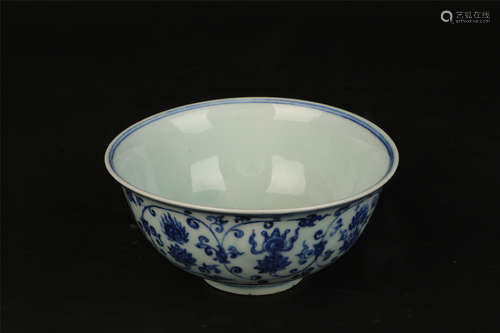 BLUE AND WHITE BOWL