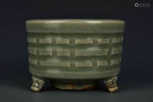 LONGQUAN TRIPOD CENSER MING DYNASTY