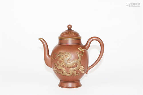 YIXING GLAZED TEA-POT