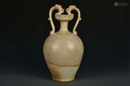 STRAW GLAZED AMPHORA TANG DYNASTY