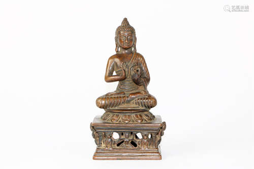 BRONZE SEATED BUDDHA