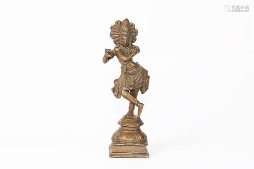 BRONZE STANDING KRISHNA