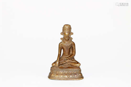 BRONZE SEATED BODHISATTVA