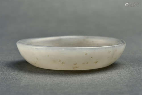 WHITE JADE WASHER QING DYNASTY