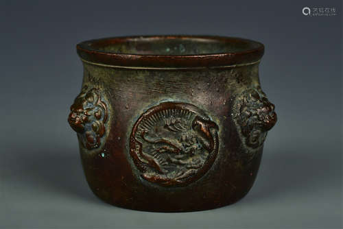 BRONZE CENSER MING DYNASTY