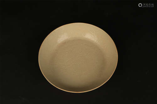 STRAW GLAZED DISH