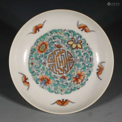 A Chinese Doucai Porcelain Plate